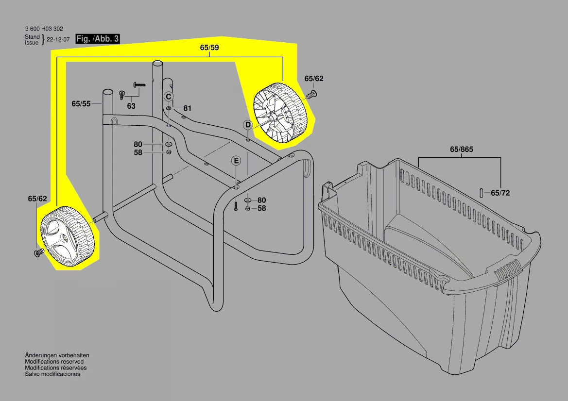 jeu de roues réf. 1 600 A02 EP3 Bosch